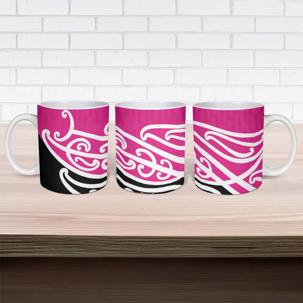 All Pink New Zealand Kowhai Ngutukak Ceramic Mug - Polynesian Pride