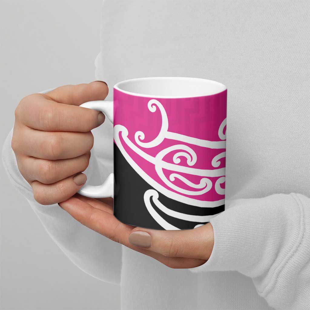 All Pink New Zealand Kowhai Ngutukak Ceramic Mug - Polynesian Pride