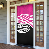 All Pink New Zealand Kowhai Ngutukak Door Cover - Polynesian Pride