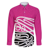 All Pink New Zealand Kowhai Ngutukak Family Matching Puletasi and Hawaiian Shirt - Polynesian Pride
