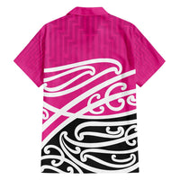All Pink New Zealand Kowhai Ngutukak Family Matching Summer Maxi Dress and Hawaiian Shirt - Polynesian Pride