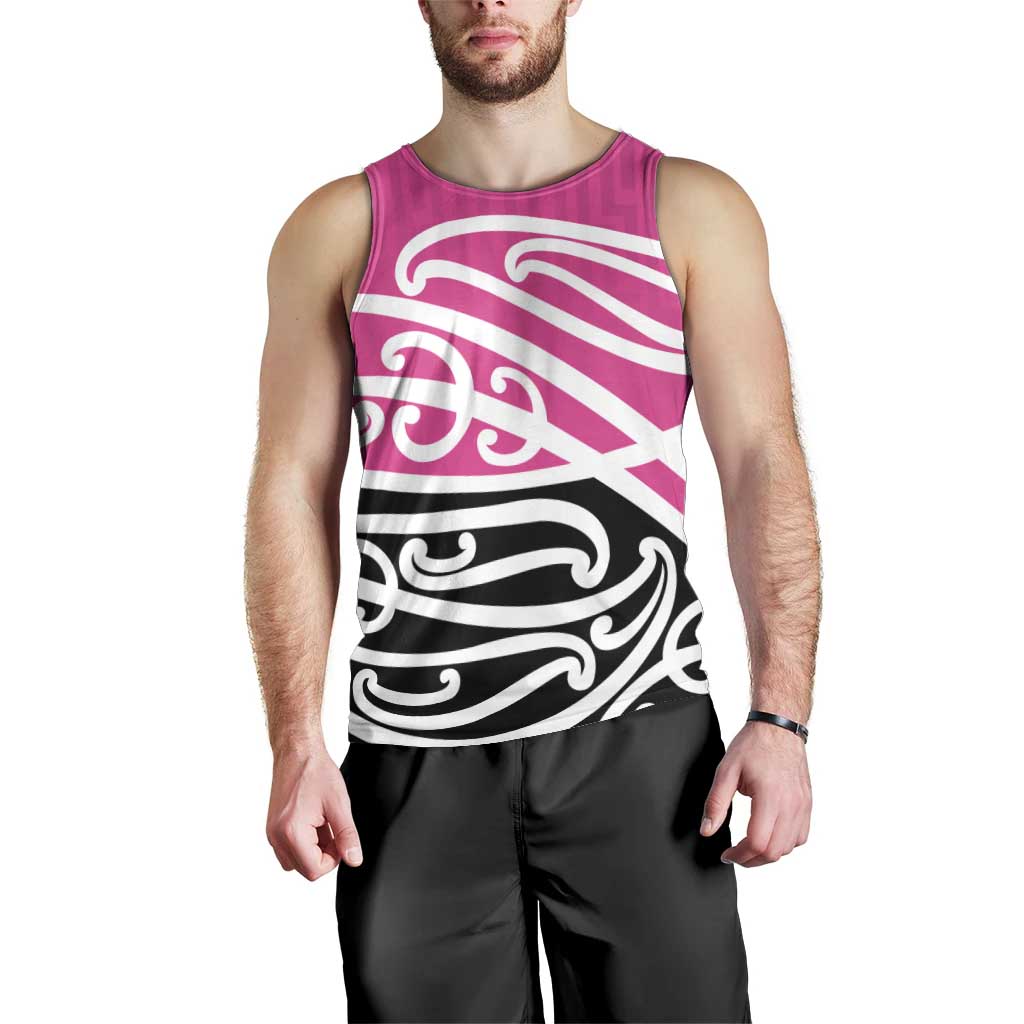 All Pink New Zealand Kowhai Ngutukak Men Tank Top - Polynesian Pride