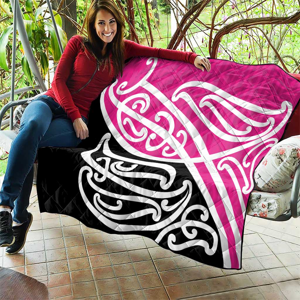 All Pink New Zealand Kowhai Ngutukak Quilt - Polynesian Pride