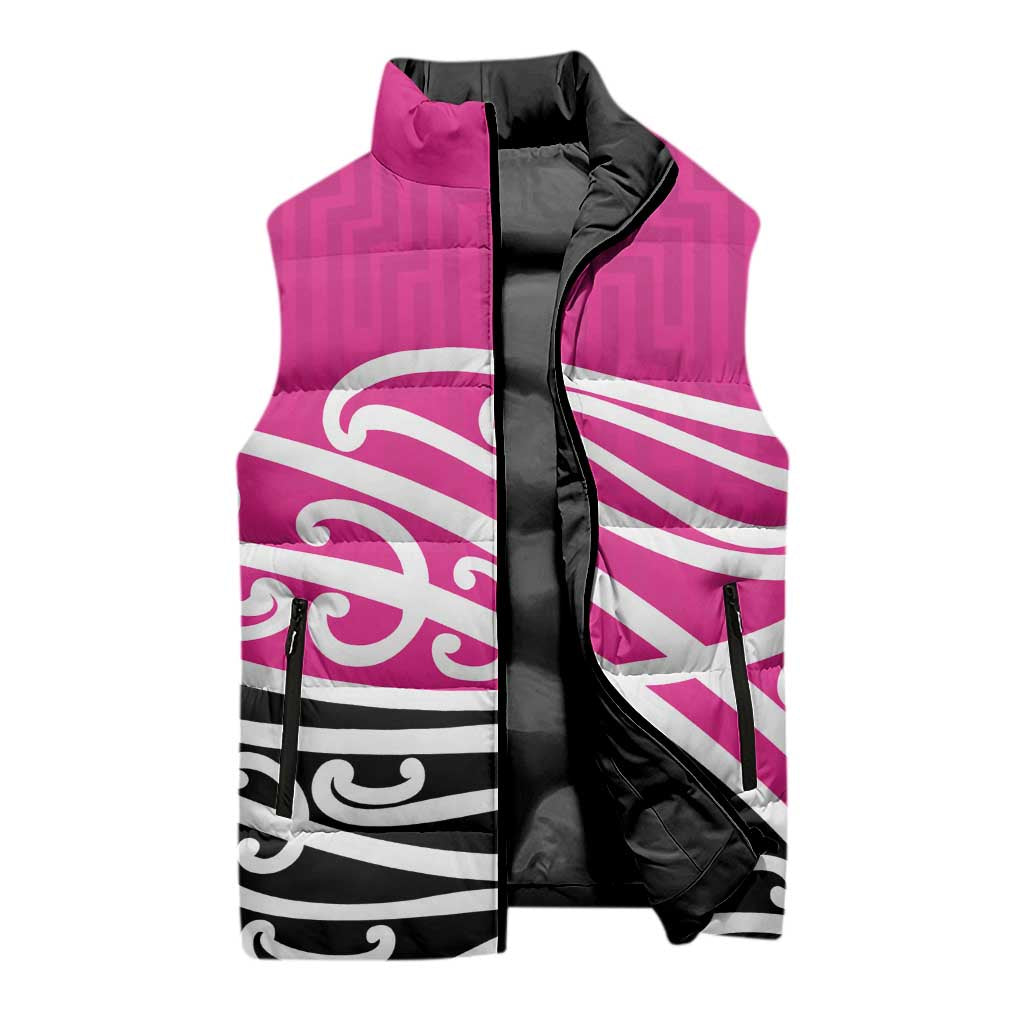 All Pink New Zealand Kowhai Ngutukak Sleeveless Puffer Jacket - Polynesian Pride