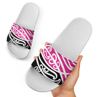 All Pink New Zealand Kowhai Ngutukak Slide Sandals LT9 - Polynesian Pride