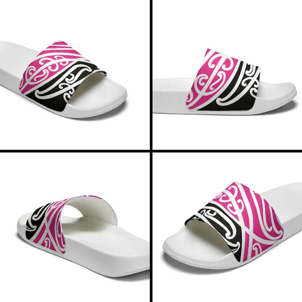 All Pink New Zealand Kowhai Ngutukak Slide Sandals LT9 - Polynesian Pride