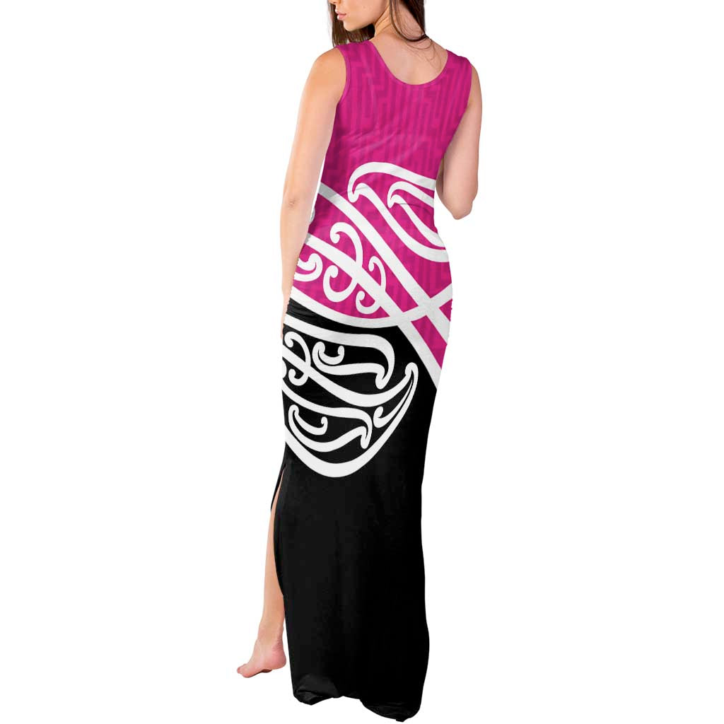 All Pink New Zealand Kowhai Ngutukak Tank Maxi Dress - Polynesian Pride