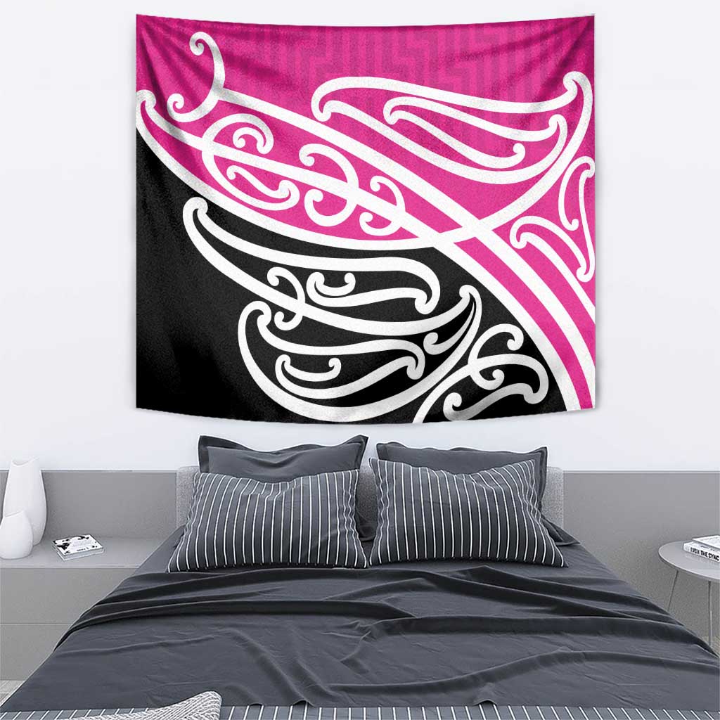 All Pink New Zealand Kowhai Ngutukak Tapestry - Polynesian Pride