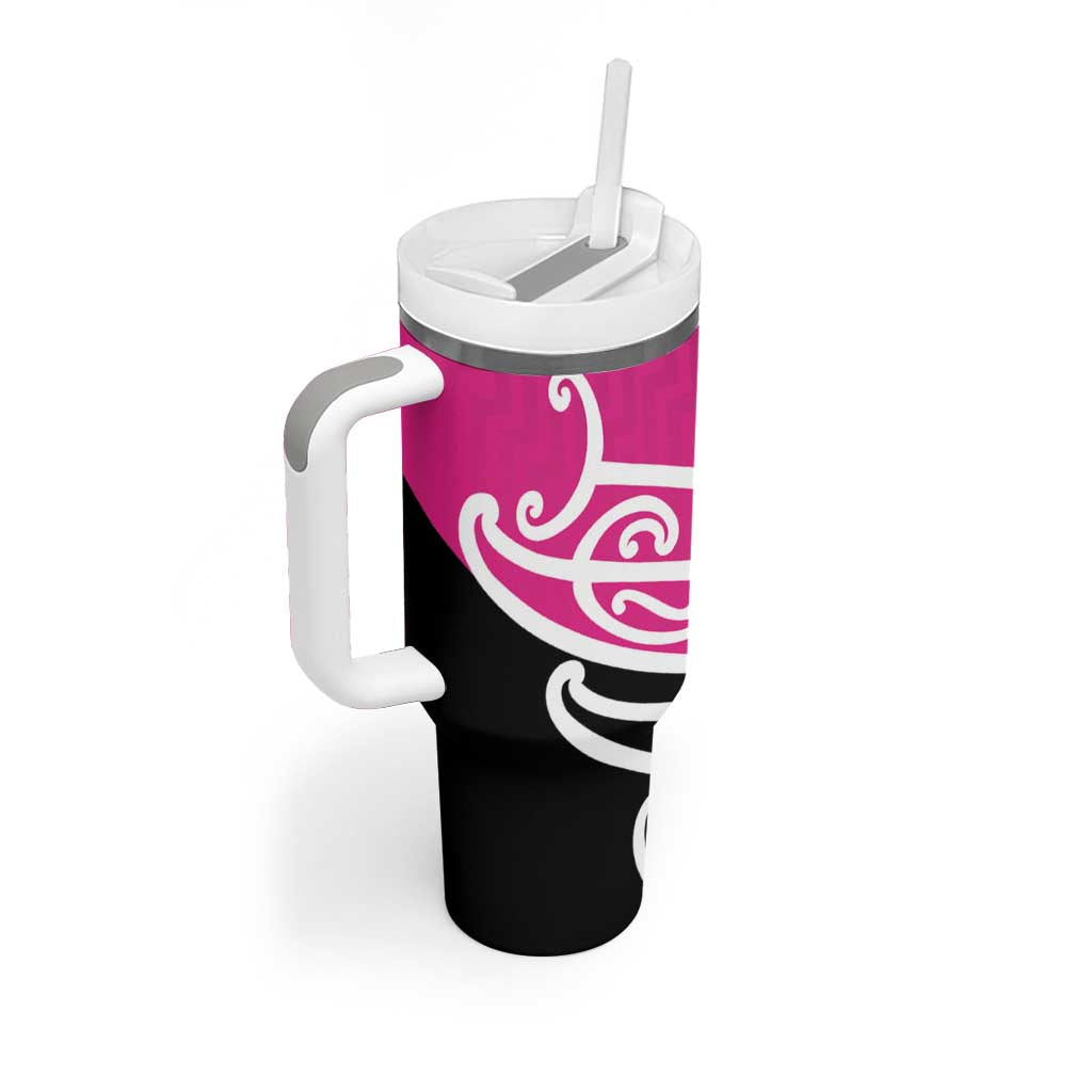 All Pink New Zealand Kowhai Ngutukak Tumbler With Handle - Polynesian Pride