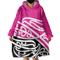 All Pink New Zealand Kowhai Ngutukak Wearable Blanket Hoodie - Polynesian Pride