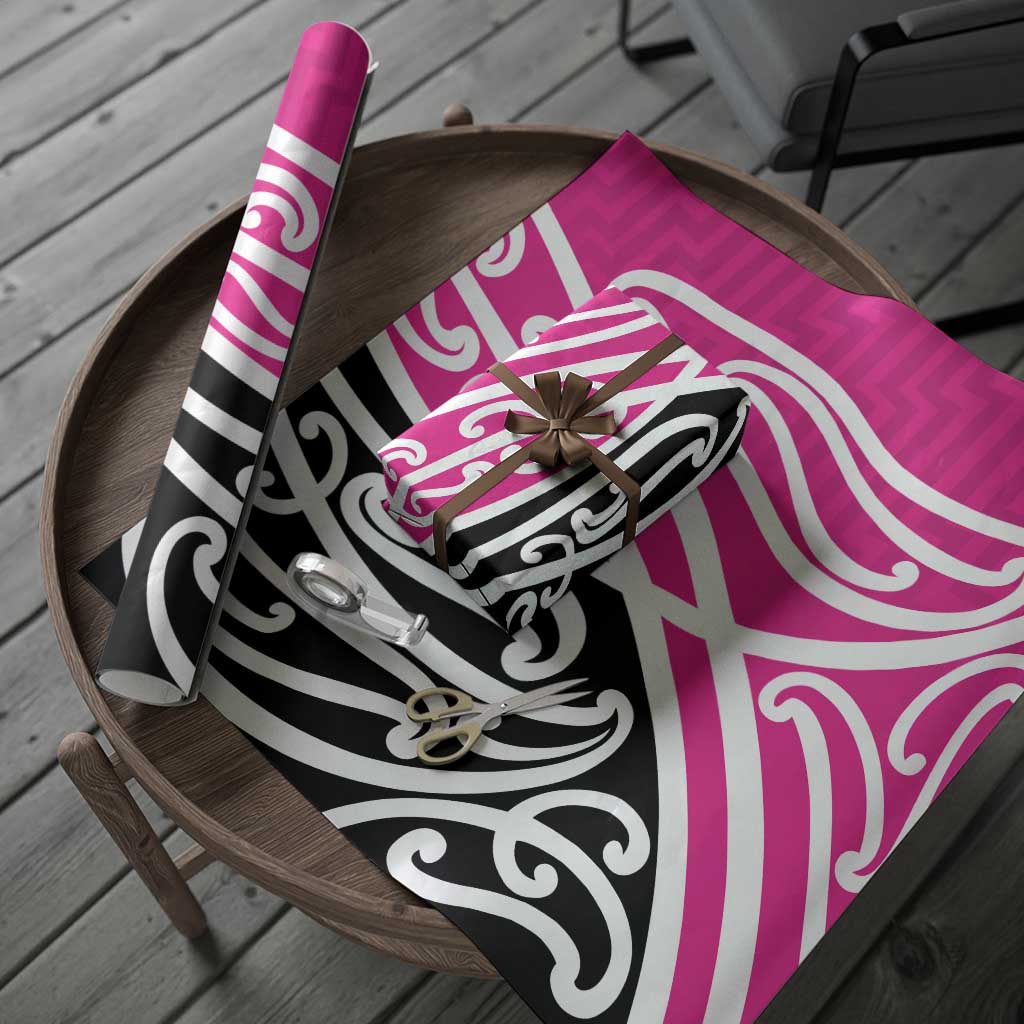All Pink New Zealand Kowhai Ngutukak Wrapping Paper LT9 - Polynesian Pride