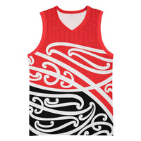 All Red New Zealand Kowhai Ngutukak Basketball Jersey - Polynesian Pride