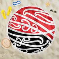 All Red New Zealand Kowhai Ngutukak Beach Blanket LT9 One Size 150cm Red - Polynesian Pride