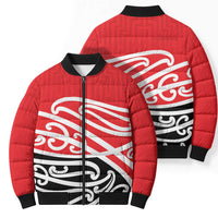 All Red New Zealand Kowhai Ngutukak Bomber Puffer Jacket - Polynesian Pride