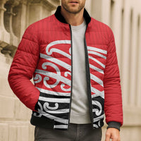 All Red New Zealand Kowhai Ngutukak Bomber Puffer Jacket - Polynesian Pride