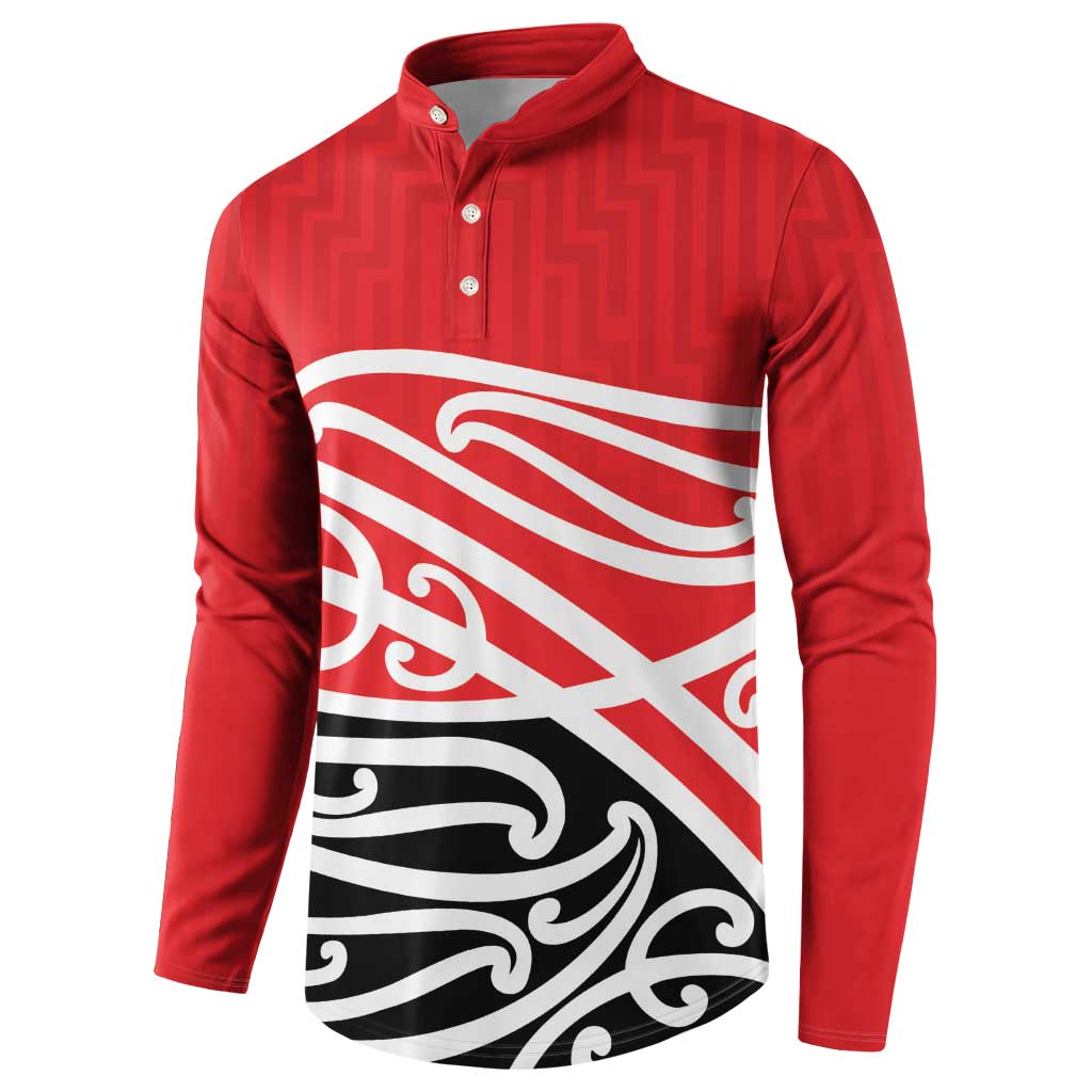 All Red New Zealand Kowhai Ngutukak Button Sweatshirt - Polynesian Pride