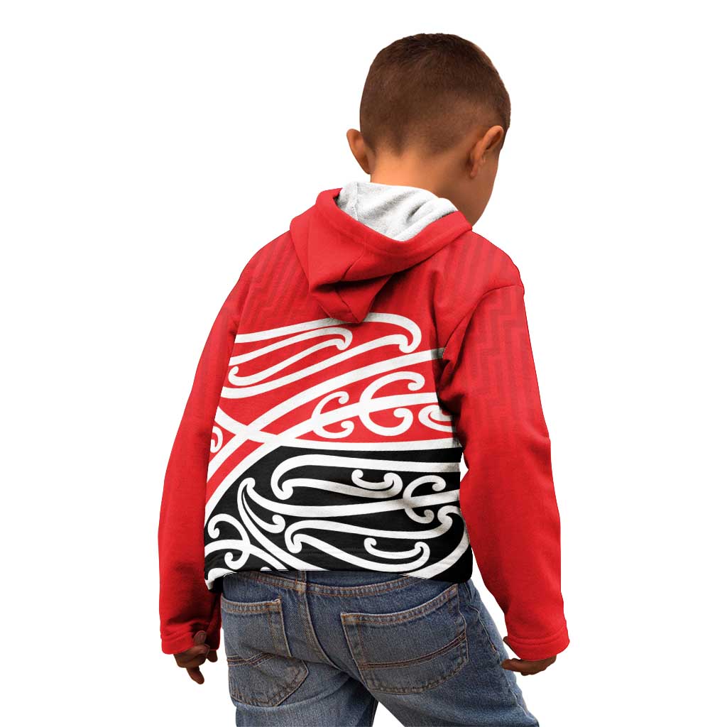 All Red New Zealand Kowhai Ngutukak Kid Hoodie - Polynesian Pride