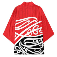 All Red New Zealand Kowhai Ngutukak Kimono - Polynesian Pride