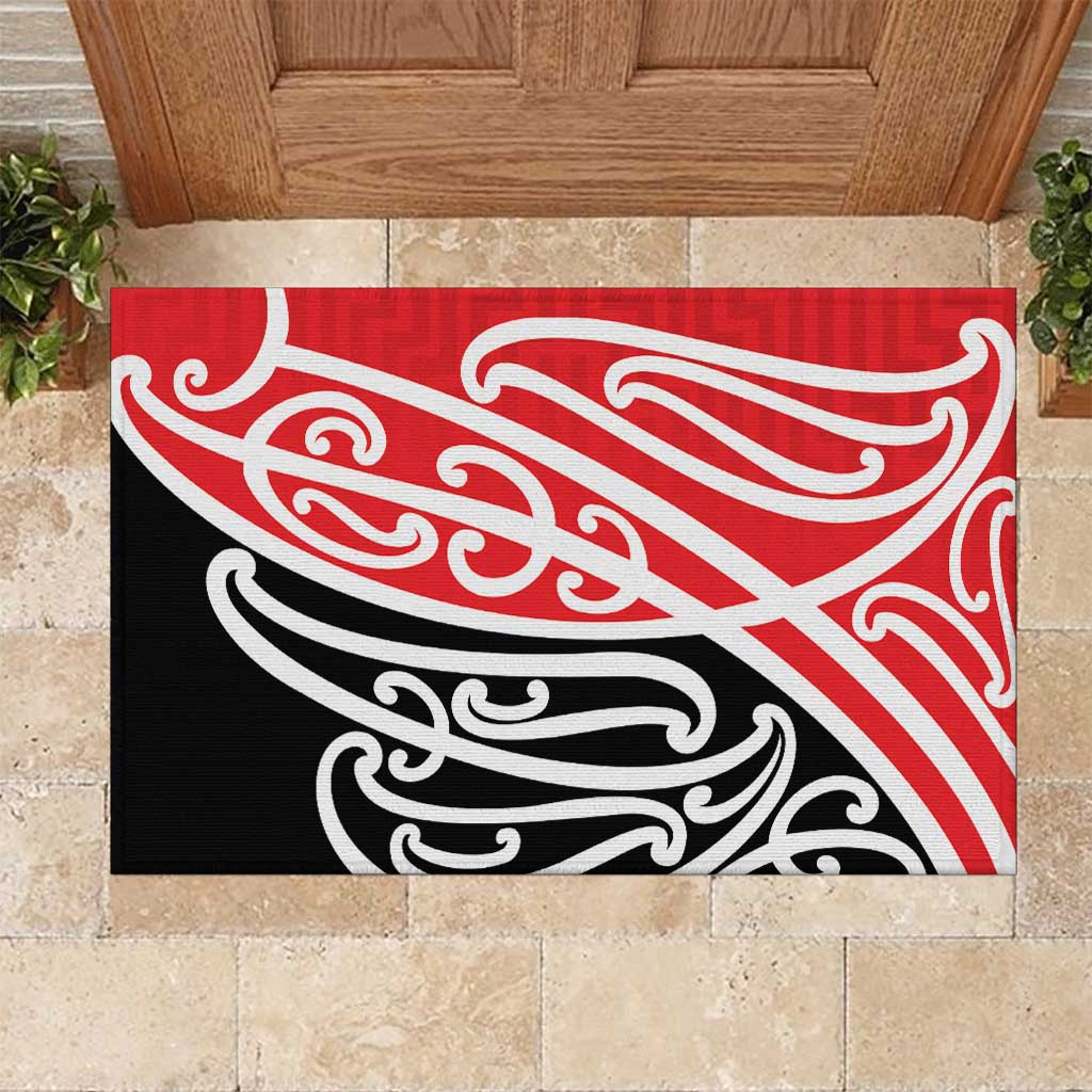 All Red New Zealand Kowhai Ngutukak Rubber Doormat - Polynesian Pride