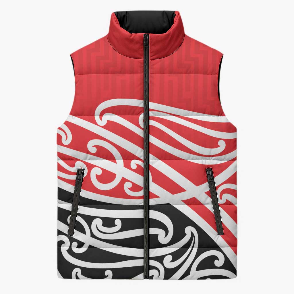 All Red New Zealand Kowhai Ngutukak Sleeveless Puffer Jacket - Polynesian Pride