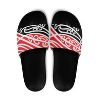 All Red New Zealand Kowhai Ngutukak Slide Sandals LT9 Red - Polynesian Pride