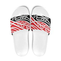 All Red New Zealand Kowhai Ngutukak Slide Sandals LT9 Red - Polynesian Pride