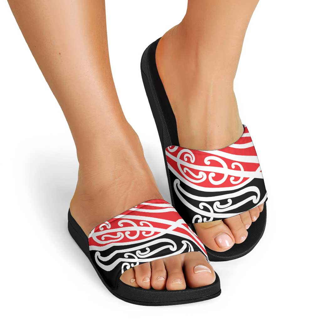 All Red New Zealand Kowhai Ngutukak Slide Sandals LT9 - Polynesian Pride