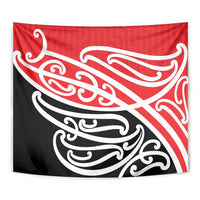 All Red New Zealand Kowhai Ngutukak Tapestry - Polynesian Pride