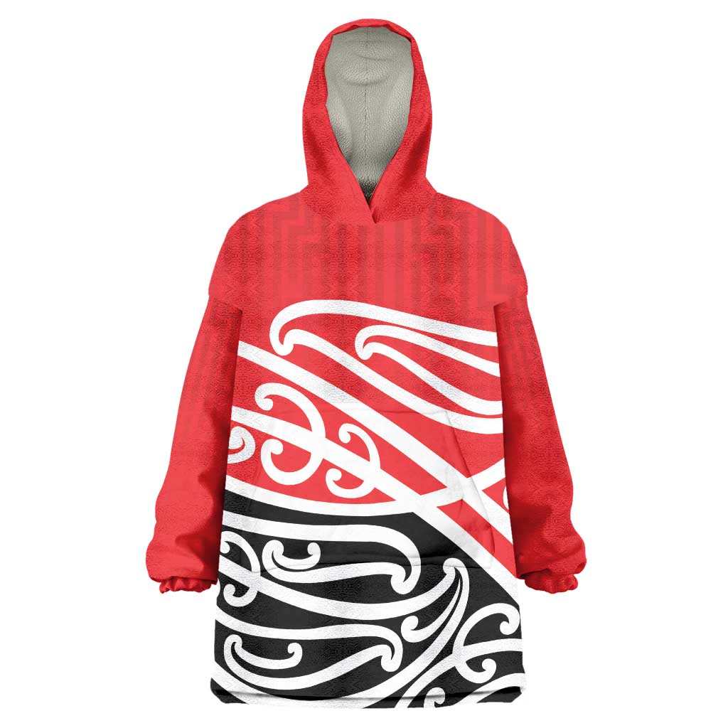 All Red New Zealand Kowhai Ngutukak Wearable Blanket Hoodie - Polynesian Pride