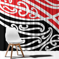 All Red New Zealand Kowhai Ngutukak Window Curtain - Polynesian Pride