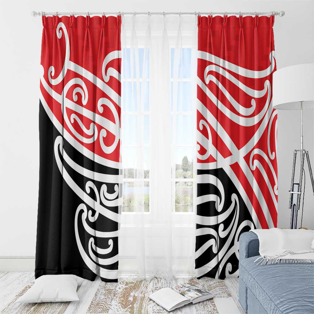All Red New Zealand Kowhai Ngutukak Window Curtain - Polynesian Pride