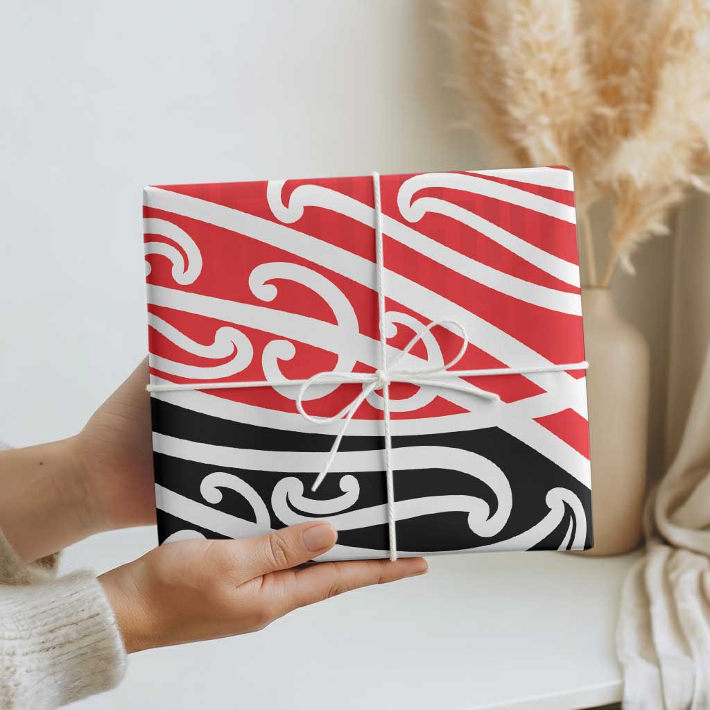 All Red New Zealand Kowhai Ngutukak Wrapping Paper LT9 - Polynesian Pride