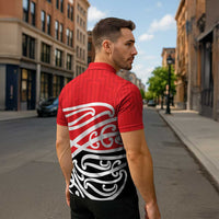 All Red New Zealand Kowhai Ngutukak Zipper Polo Shirt - Polynesian Pride