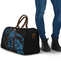New Zealand Lawn Bowls Travel Bag Blue Maori Warrior Tribal Silver Fern - Polynesian Pride