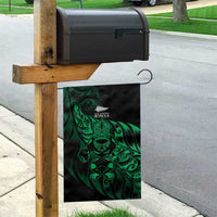 New Zealand Lawn Bowls Garden Flag Green Maori Warrior Tribal Silver Fern - Polynesian Pride