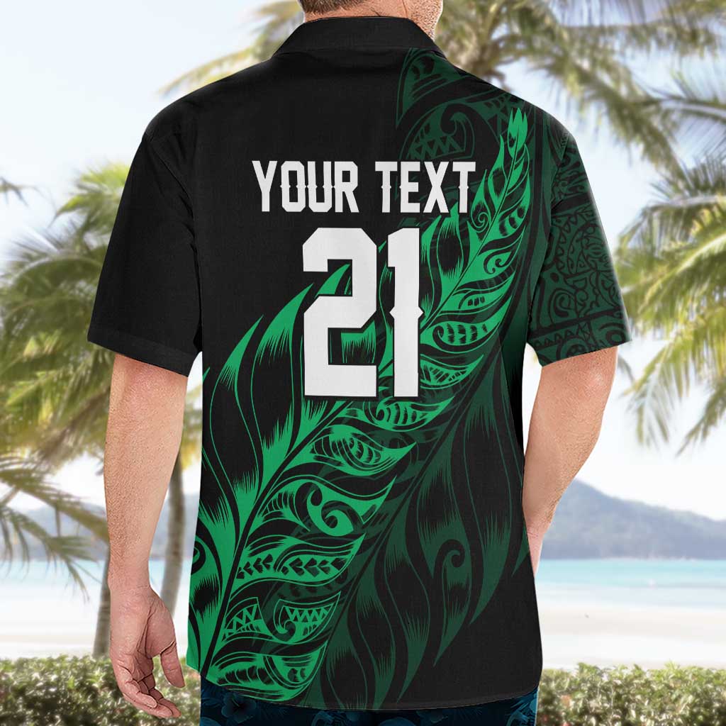 New Zealand Lawn Bowls Custom Hawaiian Shirt Green Maori Warrior Tribal Silver Fern - Polynesian Pride