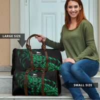 New Zealand Lawn Bowls Travel Bag Green Maori Warrior Tribal Silver Fern - Polynesian Pride