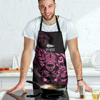 New Zealand Lawn Bowls Apron Pink Maori Warrior Tribal Silver Fern - Polynesian Pride