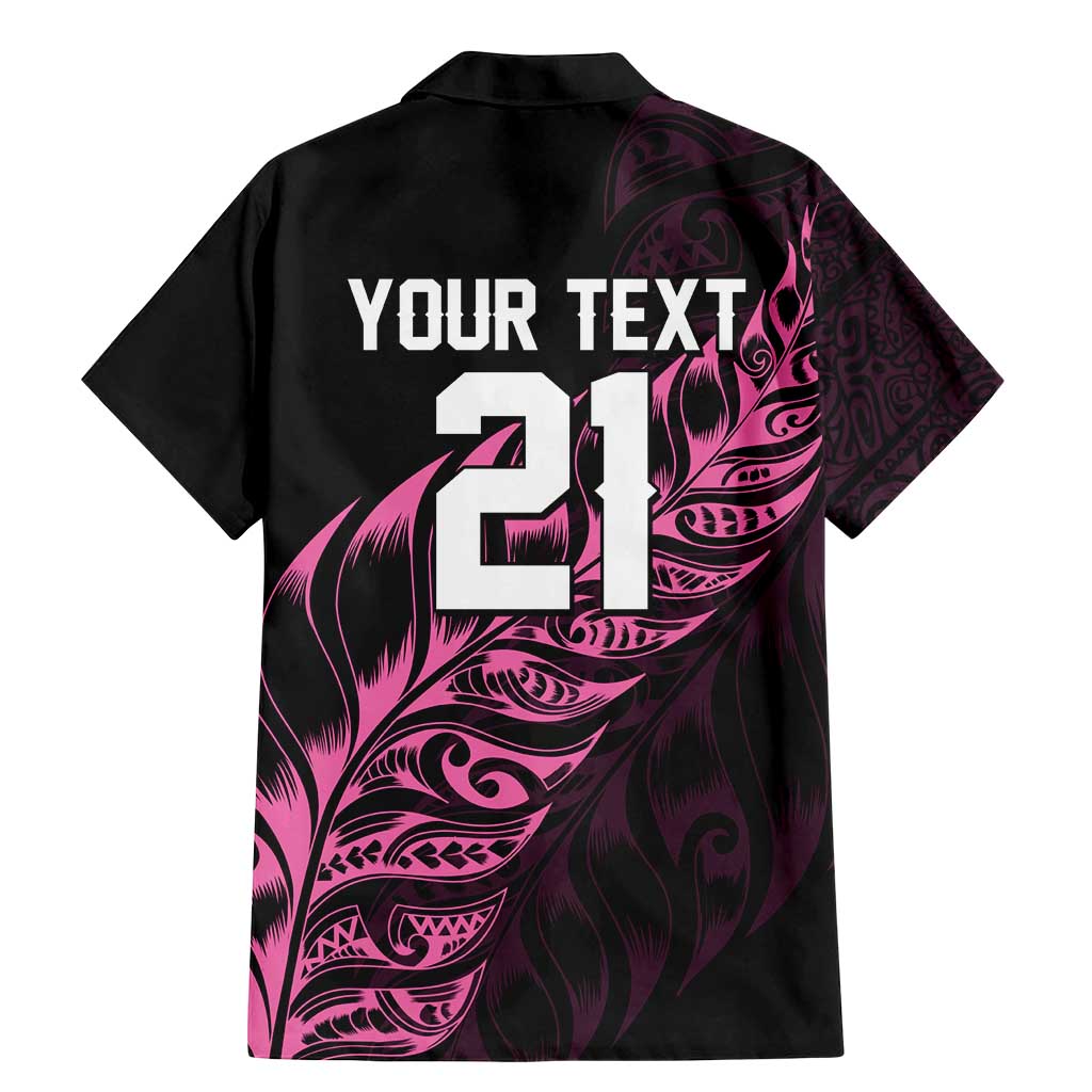 New Zealand Lawn Bowls Custom Family Matching Mermaid Dress and Hawaiian Shirt Pink Maori Warrior Tribal Silver Fern - Polynesian Pride