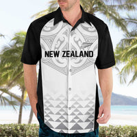 World Football 2026 New Zealand Custom Hawaiian Shirt All White Fern Maori Tribal - Polynesian Pride
