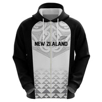 World Football 2026 New Zealand Custom Hoodie All White Fern Maori Tribal - Polynesian Pride