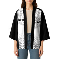 World Football 2026 New Zealand Custom Kimono All White Fern Maori Tribal - Polynesian Pride