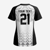 World Football 2026 New Zealand Custom Scrub Top All White Fern Maori Tribal - Polynesian Pride