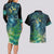 New Zealand Matariki Waipuna-a-rangi Couples Matching Long Sleeve Bodycon Dress and Hawaiian Shirt He Roimata o Rangi