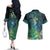 New Zealand Matariki Waipuna-a-rangi Couples Matching Off The Shoulder Long Sleeve Dress and Hawaiian Shirt He Roimata o Rangi