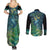 New Zealand Matariki Waipuna-a-rangi Couples Matching Summer Maxi Dress and Long Sleeve Button Shirt He Roimata o Rangi