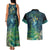 New Zealand Matariki Waipuna-a-rangi Couples Matching Tank Maxi Dress and Hawaiian Shirt He Roimata o Rangi