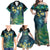 New Zealand Matariki Waipuna-a-rangi Family Matching Off Shoulder Maxi Dress and Hawaiian Shirt He Roimata o Rangi