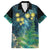 New Zealand Matariki Waipuna-a-rangi Family Matching Off Shoulder Short Dress and Hawaiian Shirt He Roimata o Rangi