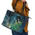 New Zealand Matariki Waipuna-a-rangi Leather Tote Bag He Roimata o Rangi